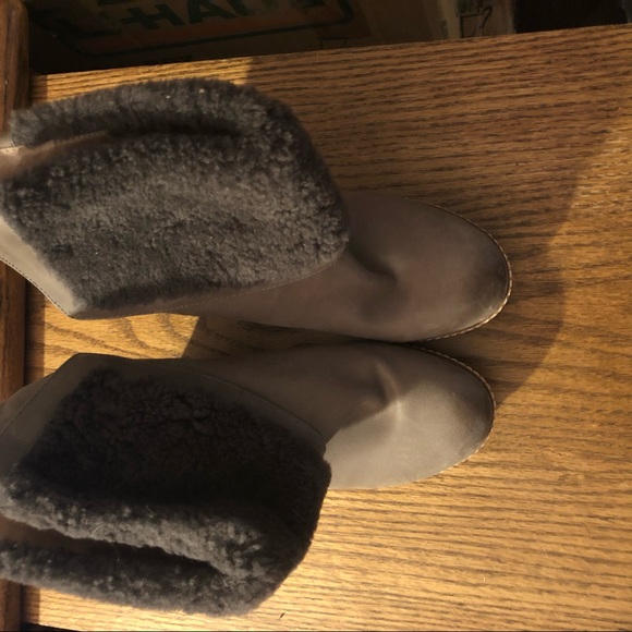 Size 7 fur trimmed Lubeca booties - Picture 3 of 5